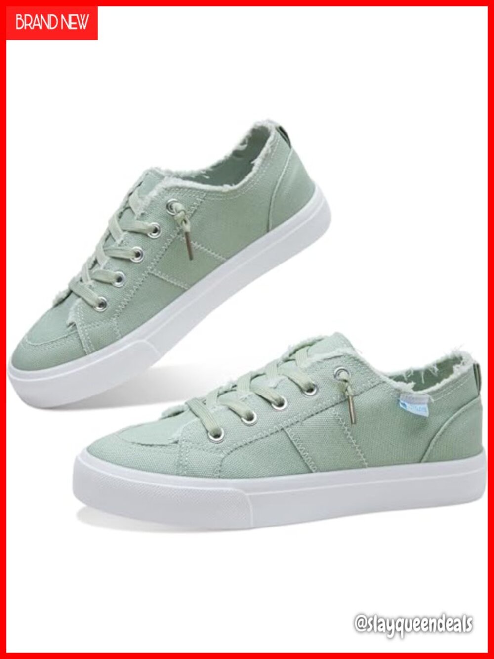 Canvas Slip On Sneakers Low Top Breathable Cushioned Casual Shoes